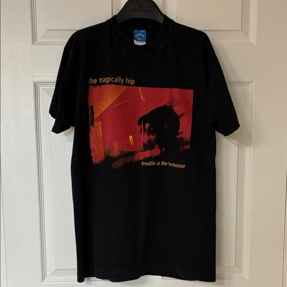 Vintage Tragically Hip 'Trouble at the Henhouse' 1996 Tour Date T-Shirt, Size: L